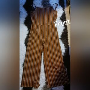 See You Monday LA, size XL, burnt orange striped jumper.